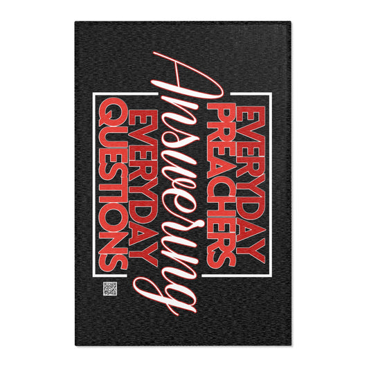 Everyday Preachers... Area Rugs [Red/White Text] - Horizontal