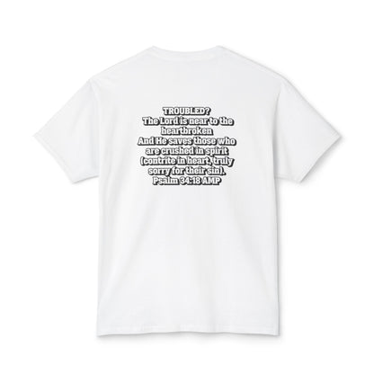 "Troubled? Get to God!" Unisex HD Cotton™ T-shirt