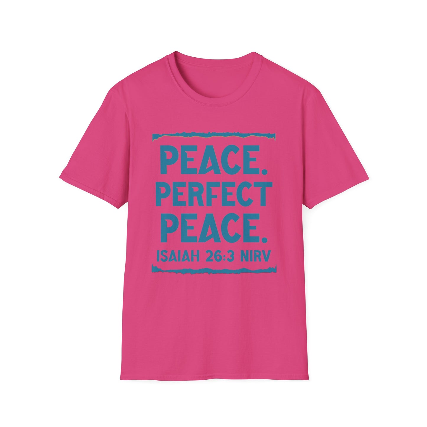 Peace. Faithful Isaiah 26:3 Softstyle T-Shirt