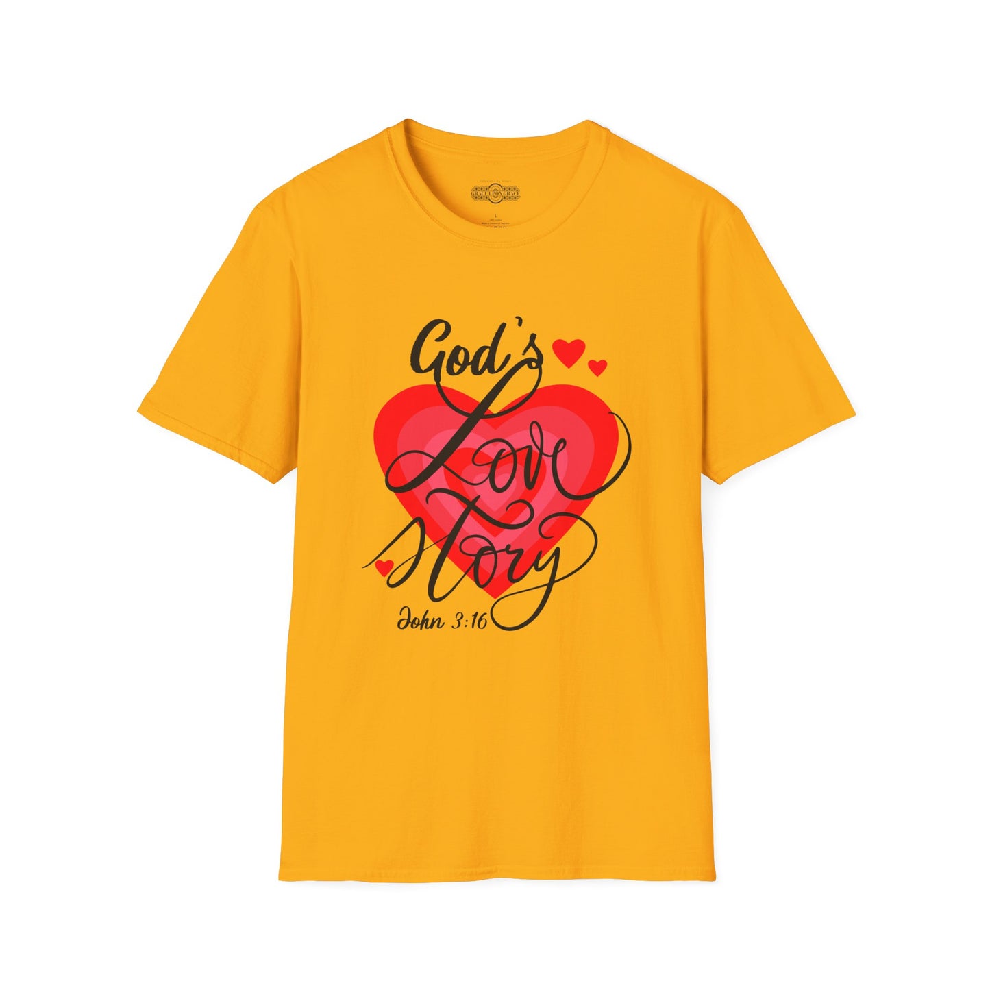 "God's Love Story" Unisex Softstyle T-Shirt