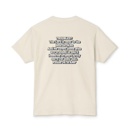 "Troubled? Get to God!" Unisex HD Cotton™ T-shirt