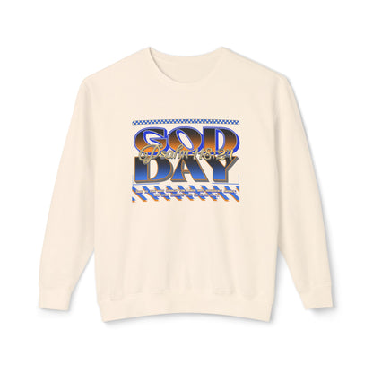 "God Day" Unisex Lightweight Crewneck Sweatshirt w/no Sleeve Text