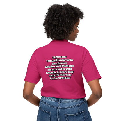 "Troubled? Get to God!" Unisex HD Cotton™ T-shirt