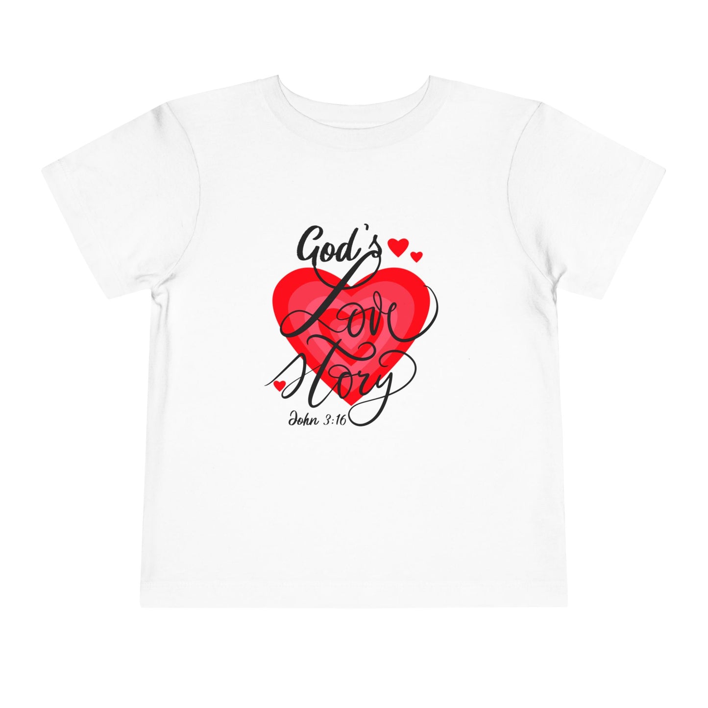 "God's Love Story" Toddler Short Sleeve Tee