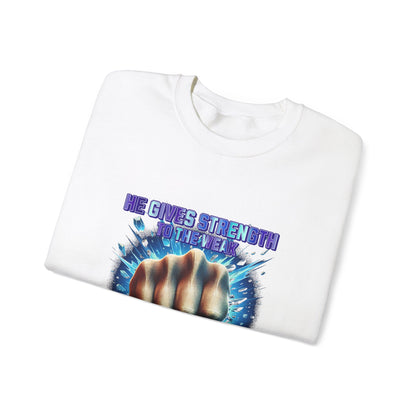 "Isaiah 40:29" Unisex Heavy Blend™ Crewneck Sweatshirt