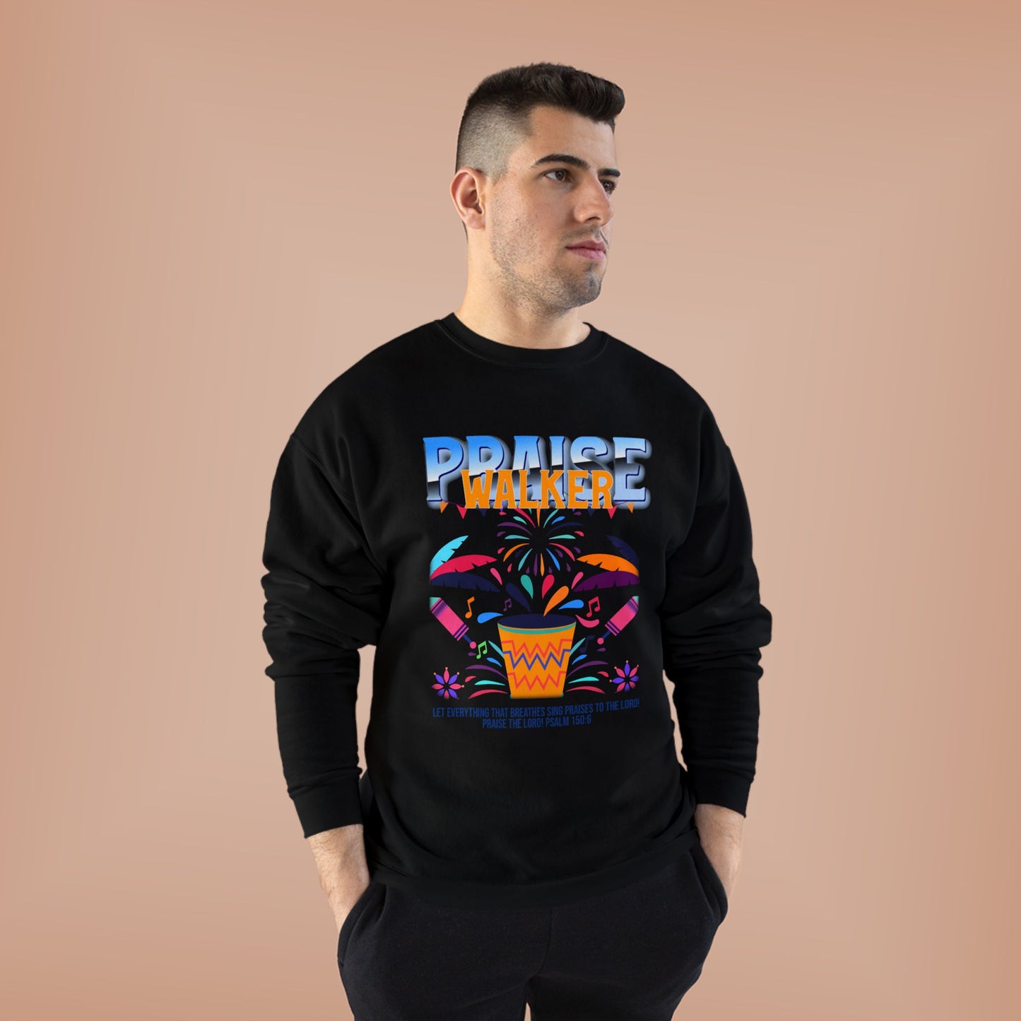 "Praise Walker" Unisex EcoSmart® Crewneck Sweatshirt