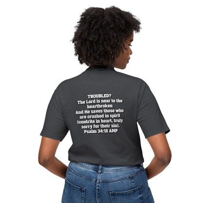 "Troubled? Get to God!" Unisex HD Cotton™ T-shirt