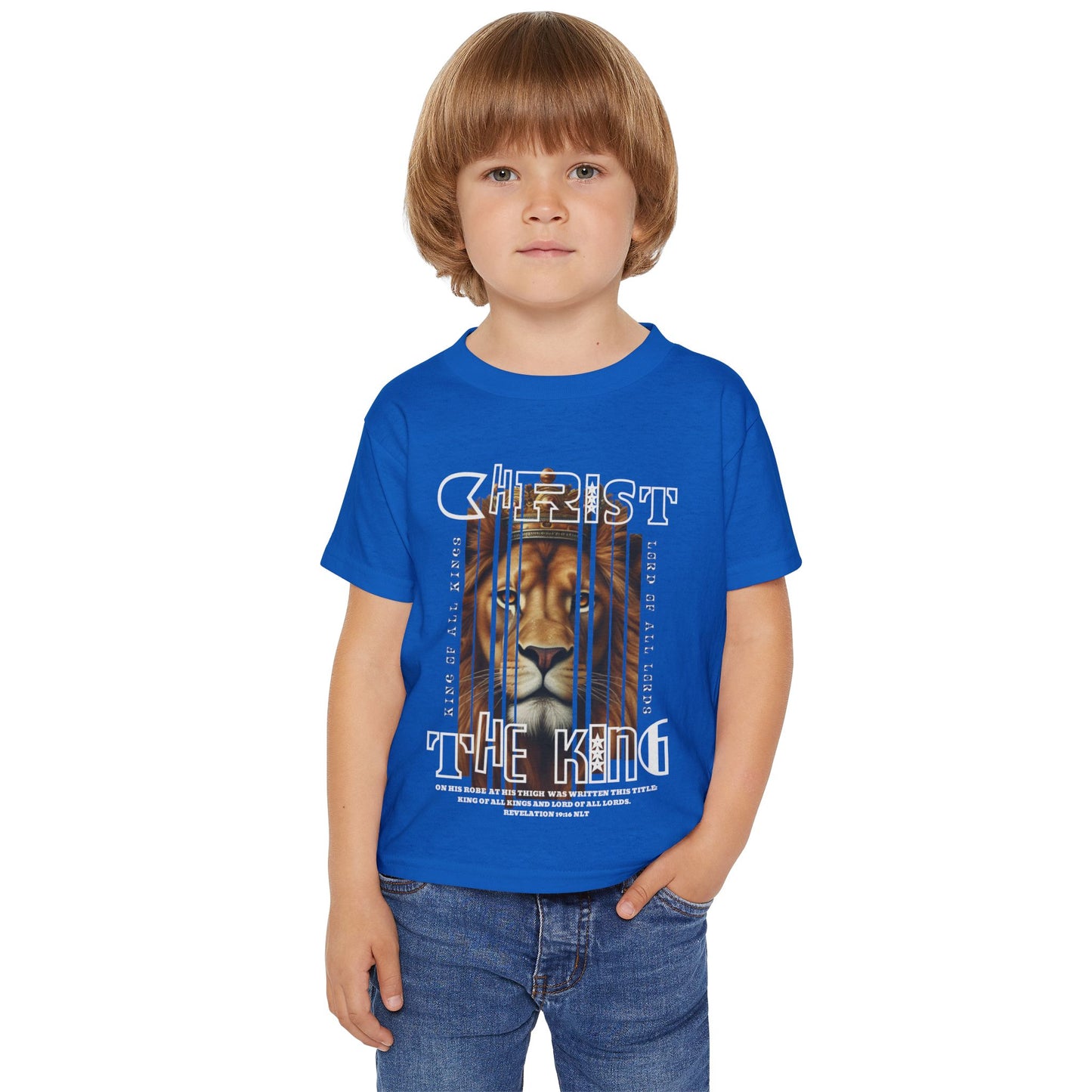 Christ the King Lion Toddler T-Shirt - Heavy Cotton™ Kids Tee