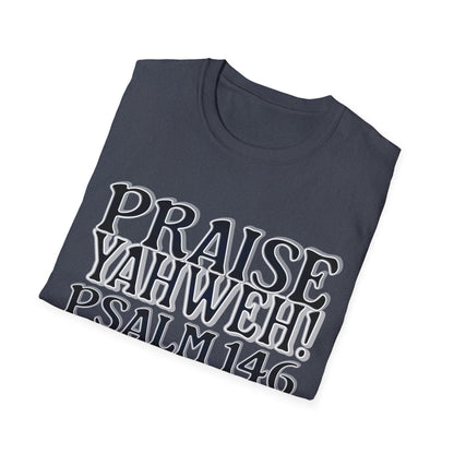 Praise Yahweh! Unisex Softstyle T-Shirt - BlackPrint