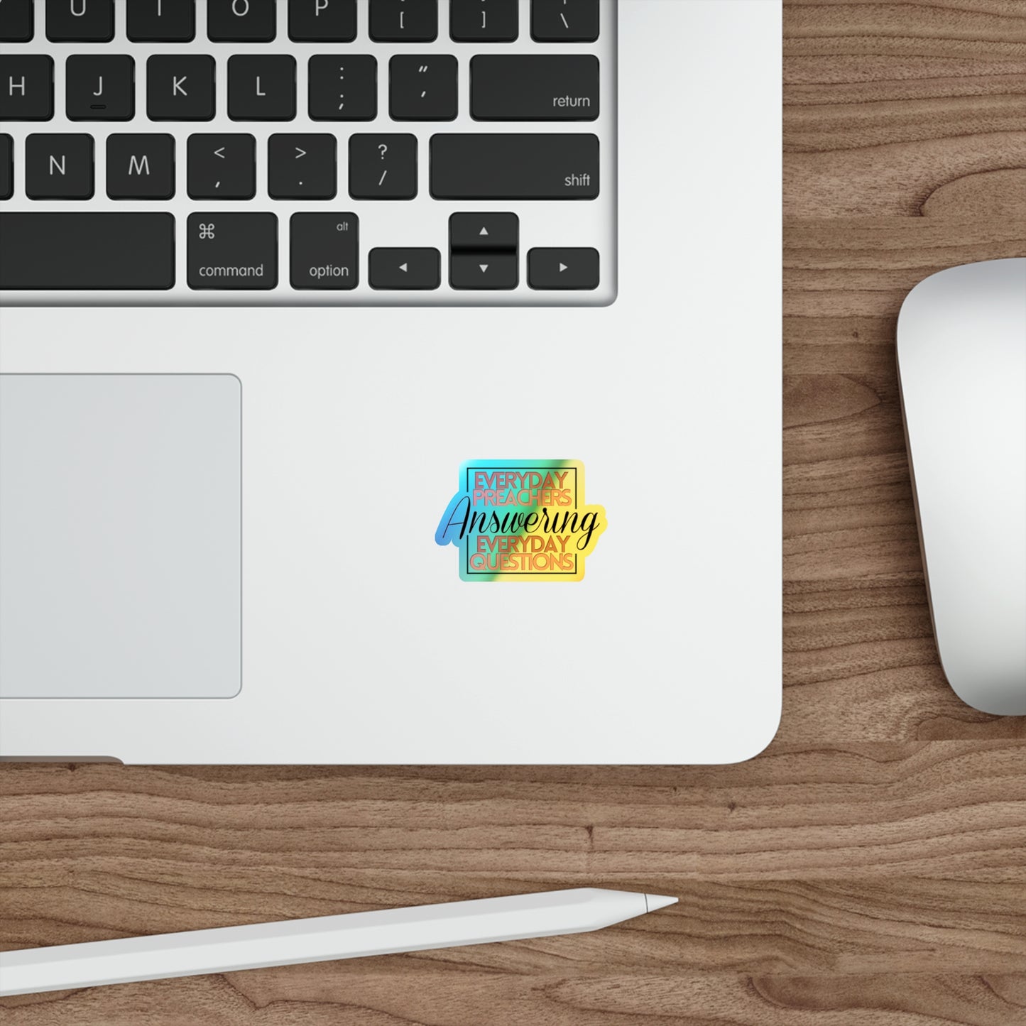 Everyday Preachers... Holographic Die-cut Stickers [Square Logo]