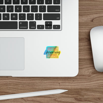Everyday Preachers... Holographic Die-cut Stickers [Square Logo]