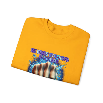 "Isaiah 40:29" Unisex Heavy Blend™ Crewneck Sweatshirt