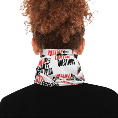 Everyday Preachers... Winter Neck Gaiter With Drawstring Red/Black Text