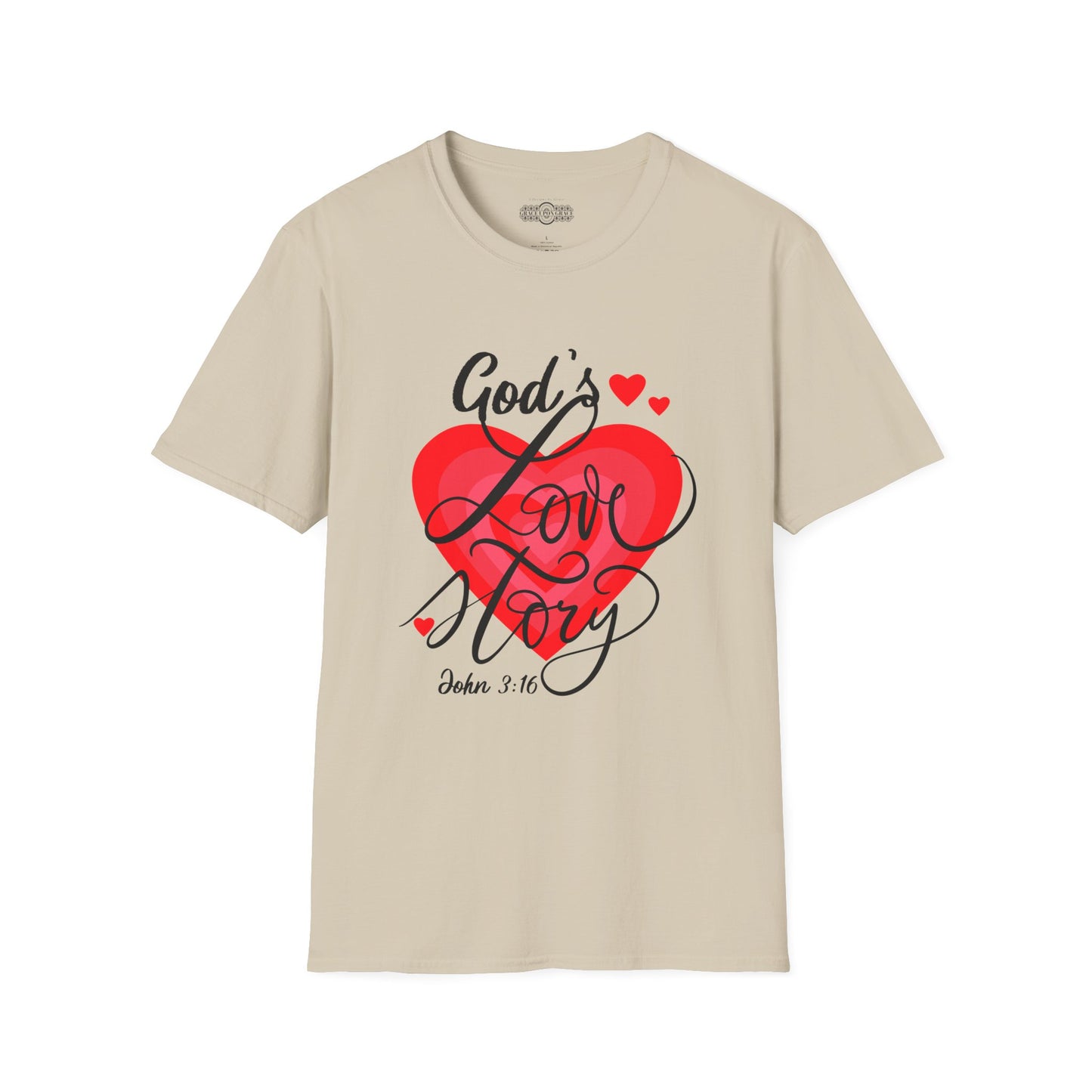 "God's Love Story" Unisex Softstyle T-Shirt