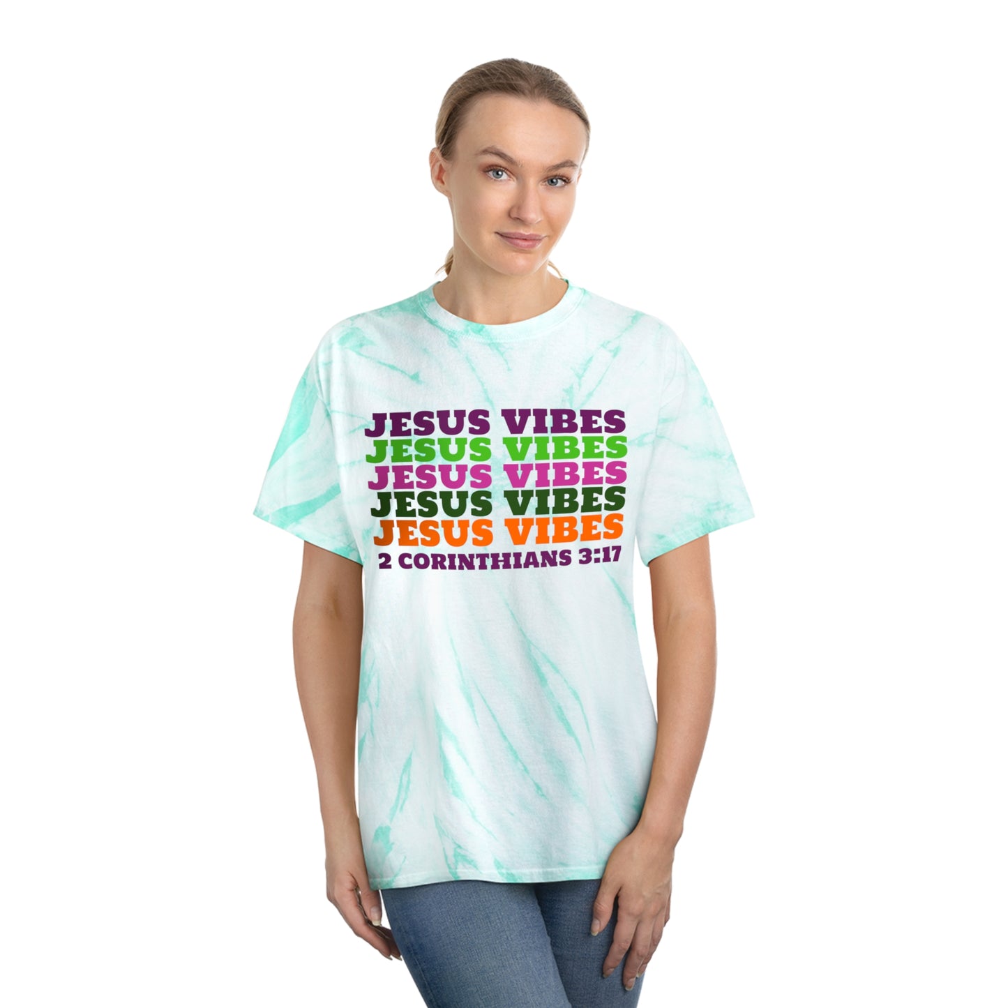 Jesus Vibes Tie-Dye Tee, Cyclone