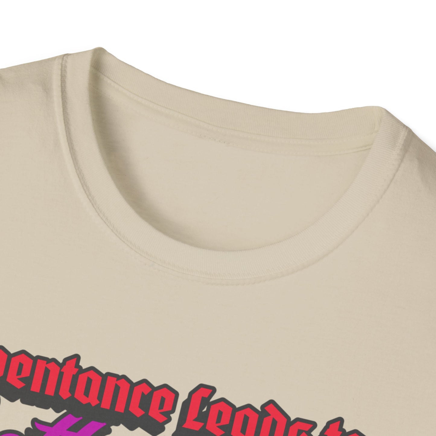 "Repentance Leads to a Better Life" Unisex Softstyle T-Shirt