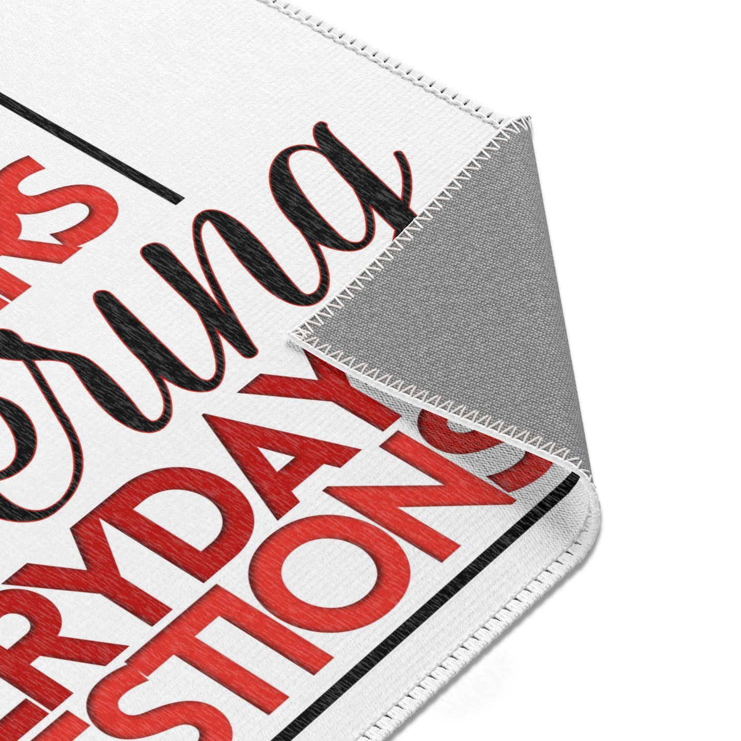 Everyday Preachers... Area Rugs [Red/Black Text] - Horizontal