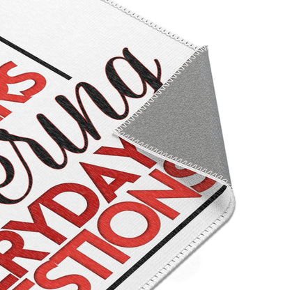 Everyday Preachers... Area Rugs [Red/Black Text] - Horizontal