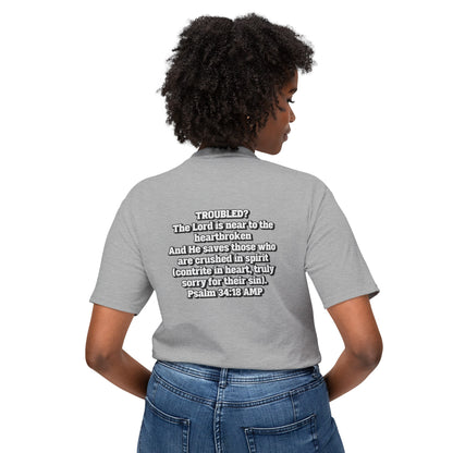 "Troubled? Get to God!" Unisex HD Cotton™ T-shirt