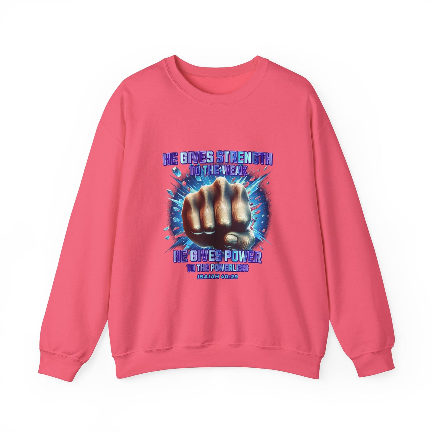 "Isaiah 40:29" Unisex Heavy Blend™ Crewneck Sweatshirt