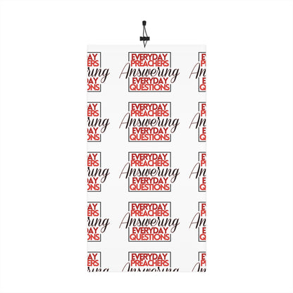 Everyday Preachers... Winter Neck Gaiter With Drawstring [Red/Black Text Block]