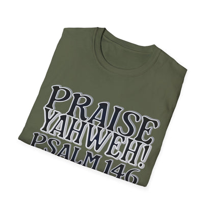 Praise Yahweh! Unisex Softstyle T-Shirt - BlackPrint