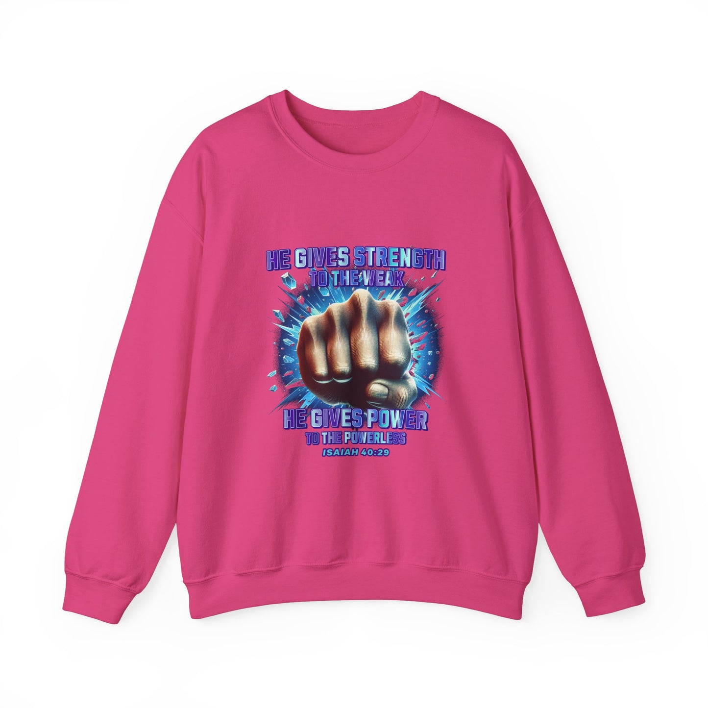 "Isaiah 40:29" Unisex Heavy Blend™ Crewneck Sweatshirt