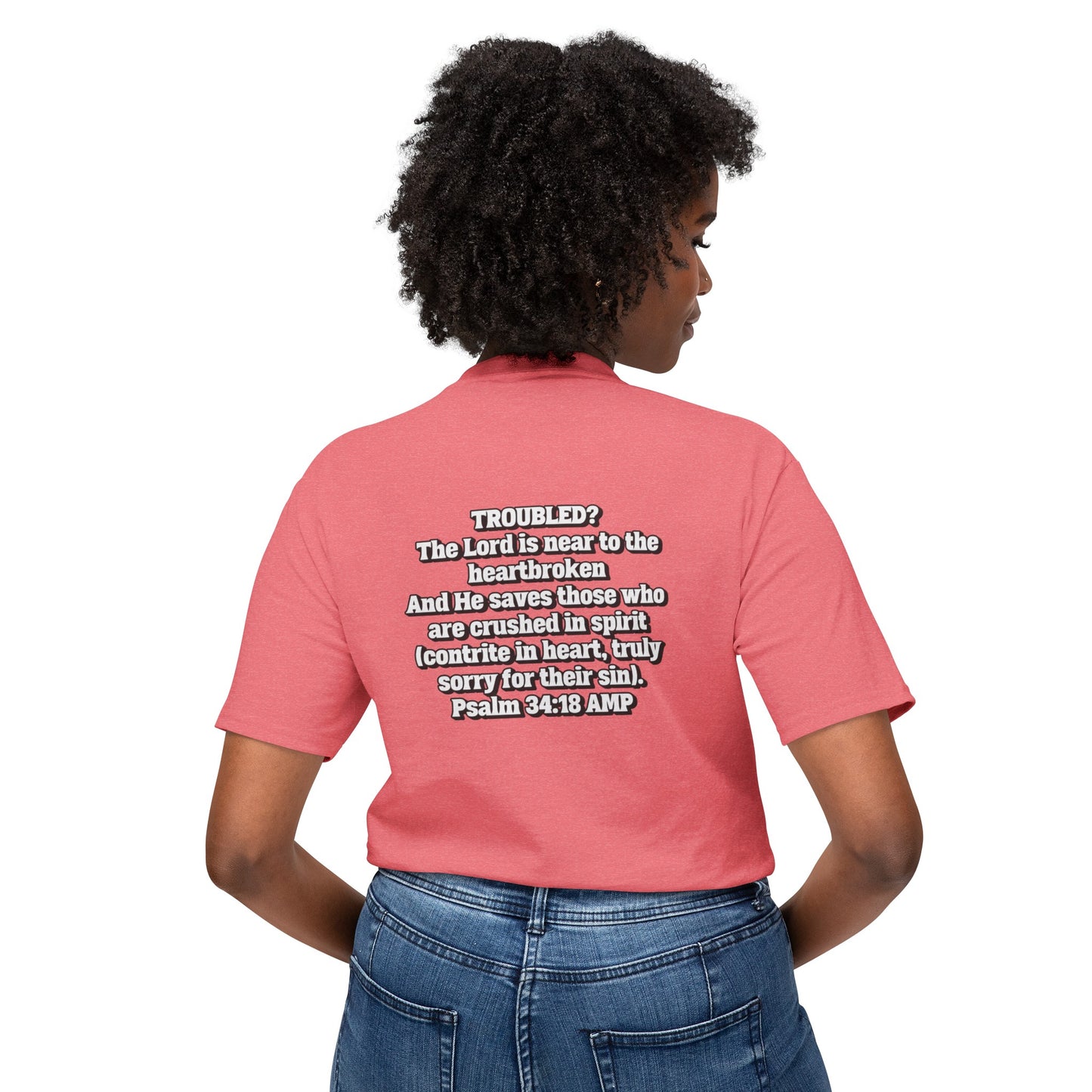 "Troubled? Get to God!" Unisex HD Cotton™ T-shirt
