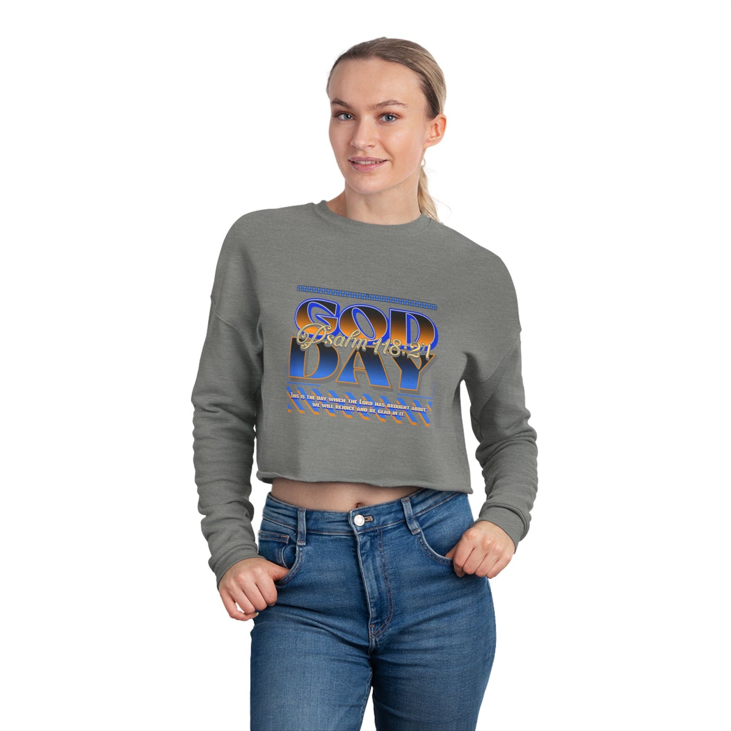"God Day" Women's Cropped Sweatshirt