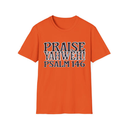 Praise Yahweh! Unisex Softstyle T-Shirt - BlackPrint