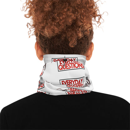 Everyday Preachers... Winter Neck Gaiter With Drawstring [Red/Black Text Block]