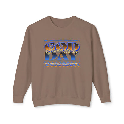 "God Day" Unisex Lightweight Crewneck Sweatshirt w/no Sleeve Text