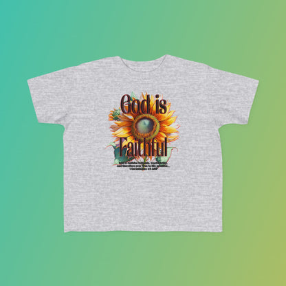 "God is Faithful" Toddler's Fine Jersey Tee