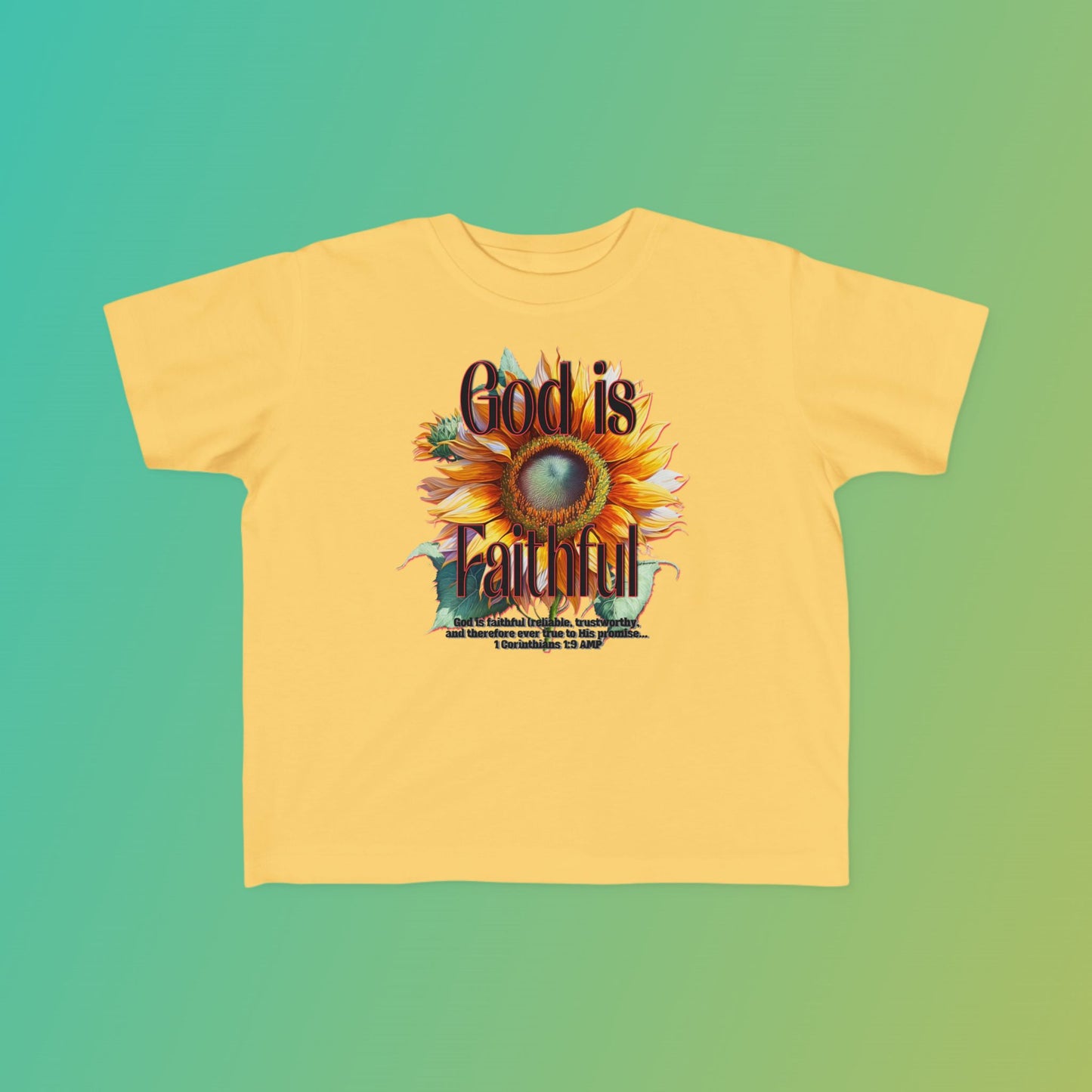 "God is Faithful" Toddler's Fine Jersey Tee