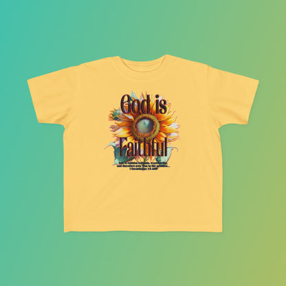 "God is Faithful" Toddler's Fine Jersey Tee