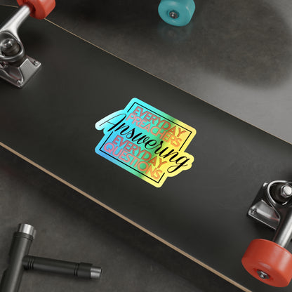Everyday Preachers... Holographic Die-cut Stickers [Square Logo]