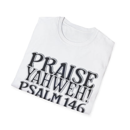 Praise Yahweh! Unisex Softstyle T-Shirt - BlackPrint