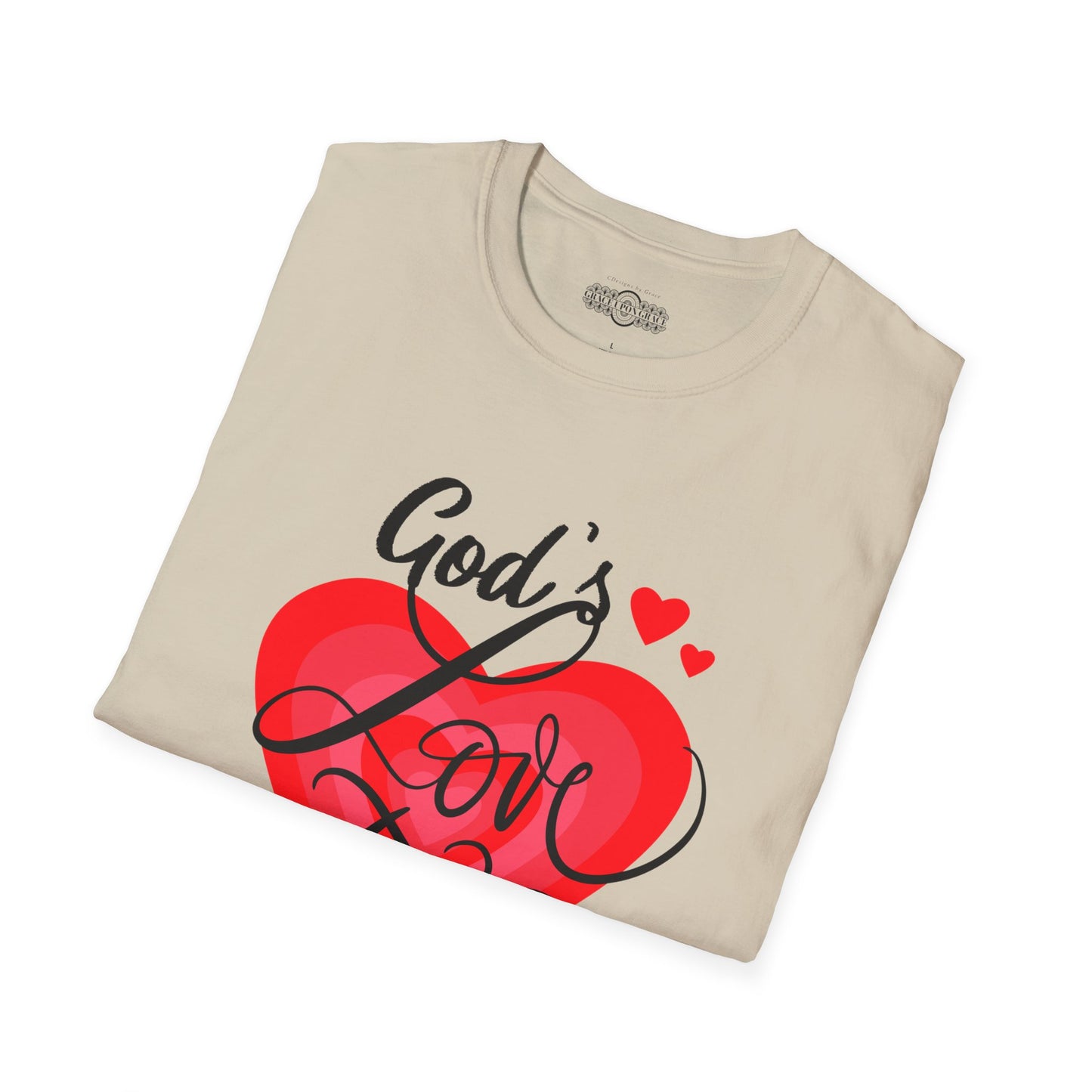 "God's Love Story" Unisex Softstyle T-Shirt