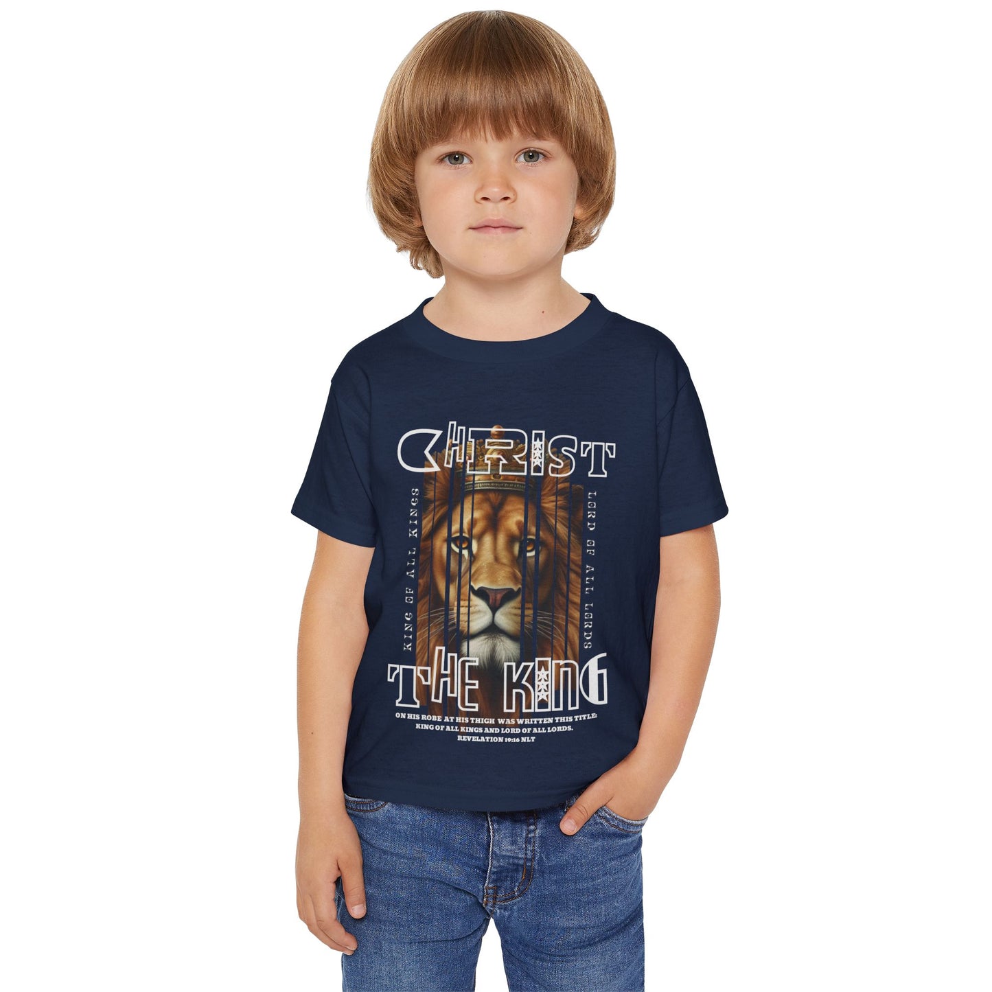 Christ the King Lion Toddler T-Shirt - Heavy Cotton™ Kids Tee