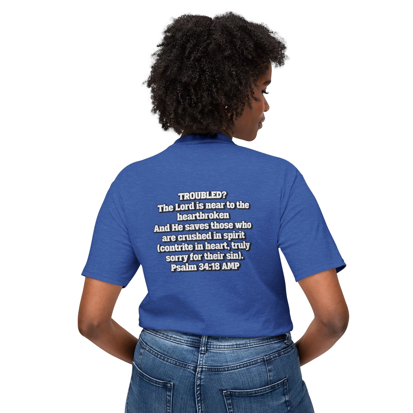 "Troubled? Get to God!" Unisex HD Cotton™ T-shirt