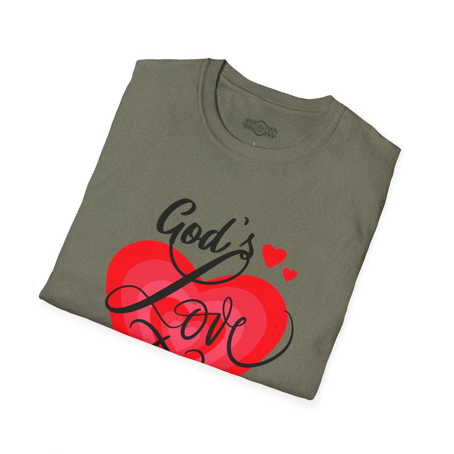 "God's Love Story" Unisex Softstyle T-Shirt