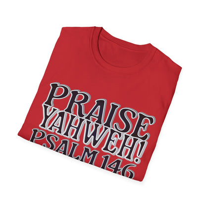 Praise Yahweh! Unisex Softstyle T-Shirt - BlackPrint