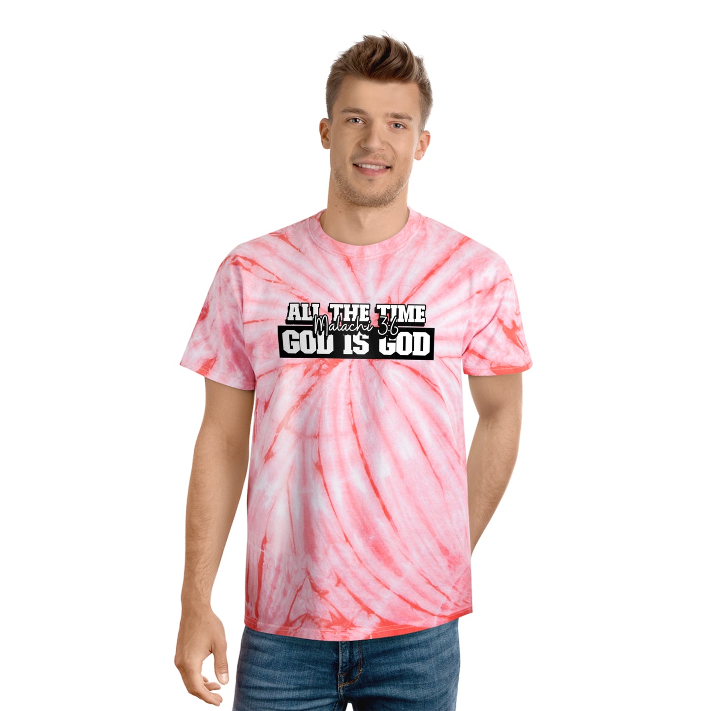 All the Time God is God Tie-Dye Tee, Cyclone