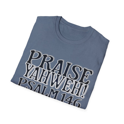 Praise Yahweh! Unisex Softstyle T-Shirt - BlackPrint