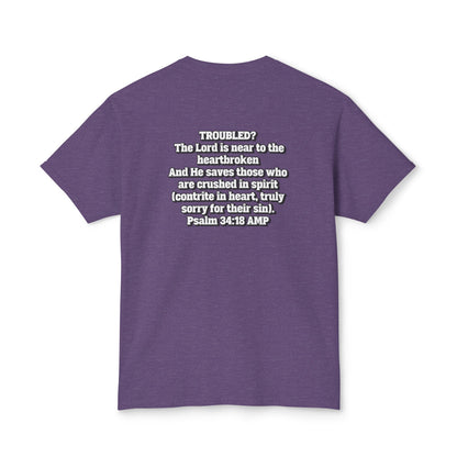 "Troubled? Get to God!" Unisex HD Cotton™ T-shirt