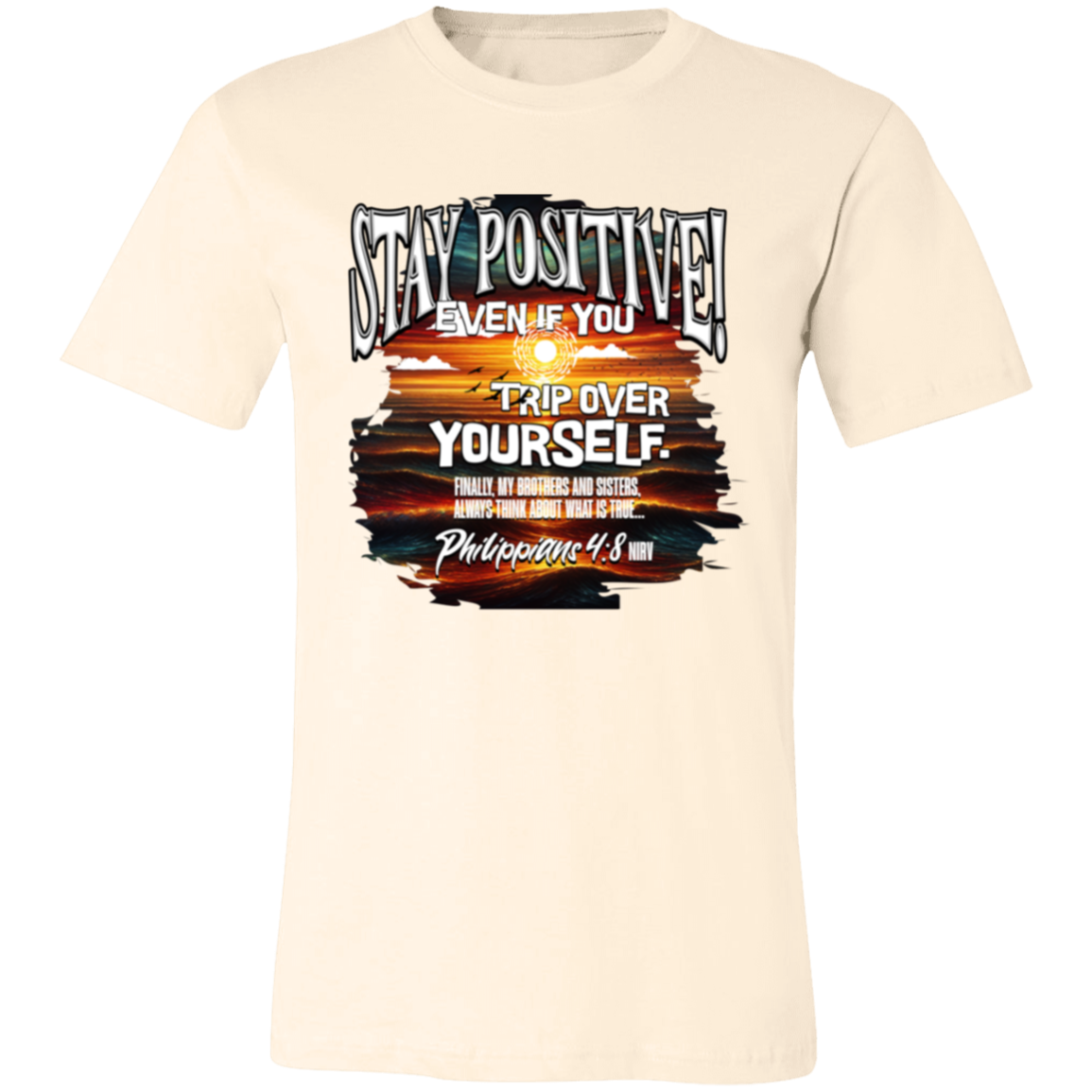 CDG - Stay Positive - 3001C Unisex Jersey Short-Sleeve T-Shirt