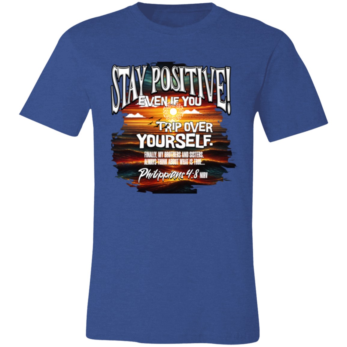 CDG - Stay Positive - 3001C Unisex Jersey Short-Sleeve T-Shirt