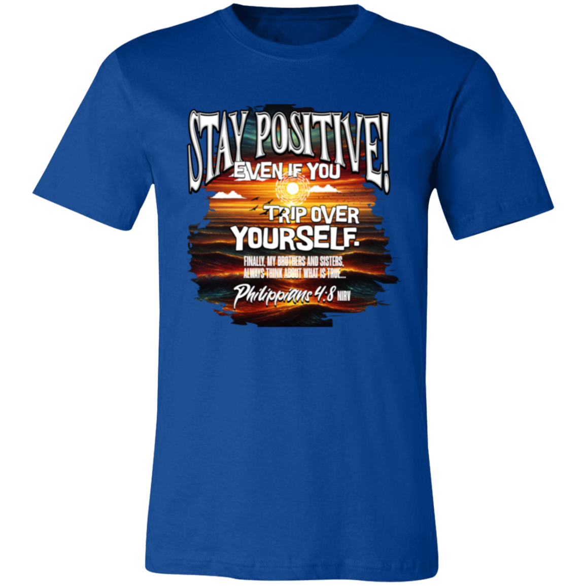 CDG - Stay Positive - 3001C Unisex Jersey Short-Sleeve T-Shirt