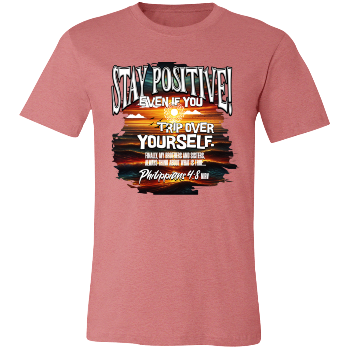 CDG - Stay Positive - 3001C Unisex Jersey Short-Sleeve T-Shirt