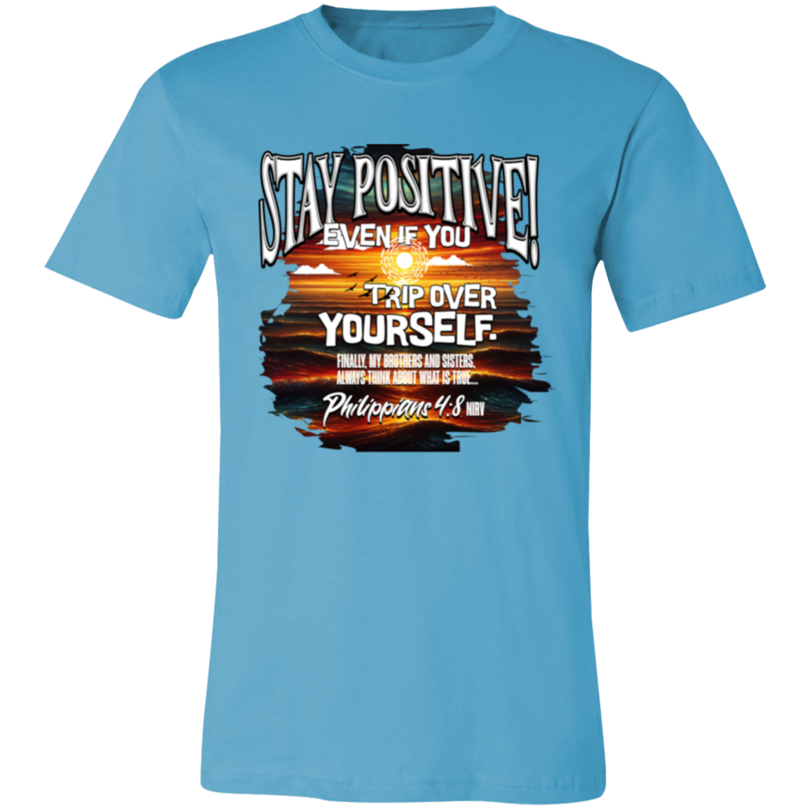 CDG - Stay Positive - 3001C Unisex Jersey Short-Sleeve T-Shirt